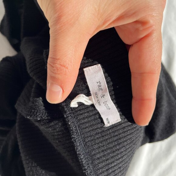 Rag & Bone Black City Lounge Pants - size L - Picture 11 of 12